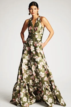 Sachin & Babi Rori Gown - Moss Magnolia Cheap