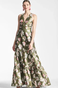 Sachin & Babi Rori Gown - Moss Magnolia Cheap
