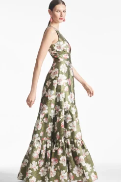 Sachin & Babi Rori Gown - Moss Magnolia Cheap