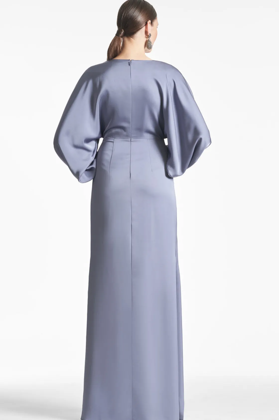 Sachin & Babi Satin Gabby Gown - Cool Grey Best