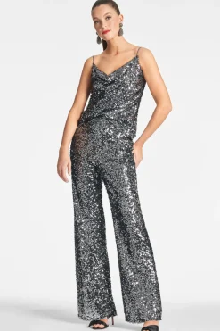 Sachin & Babi Sequin Alli Pant - Gunmetal Hot