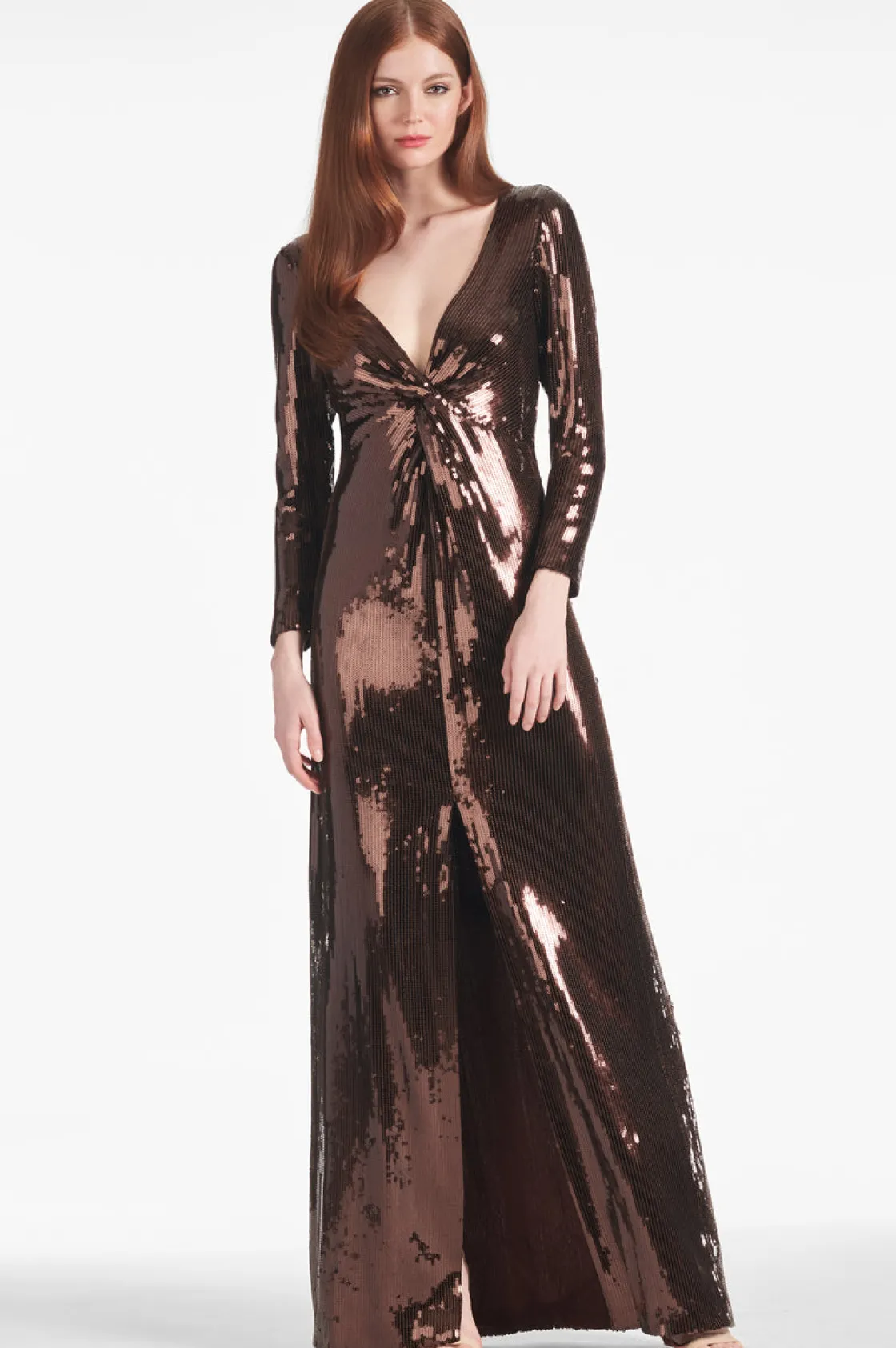 Sachin & Babi Sequin Talulla Gown - Espresso Flash Sale