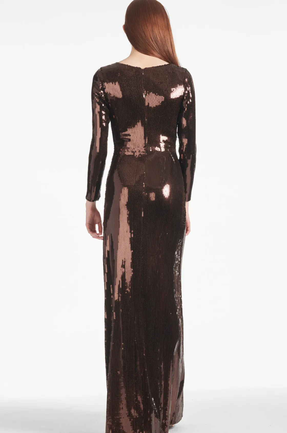Sachin & Babi Sequin Talulla Gown - Espresso Flash Sale