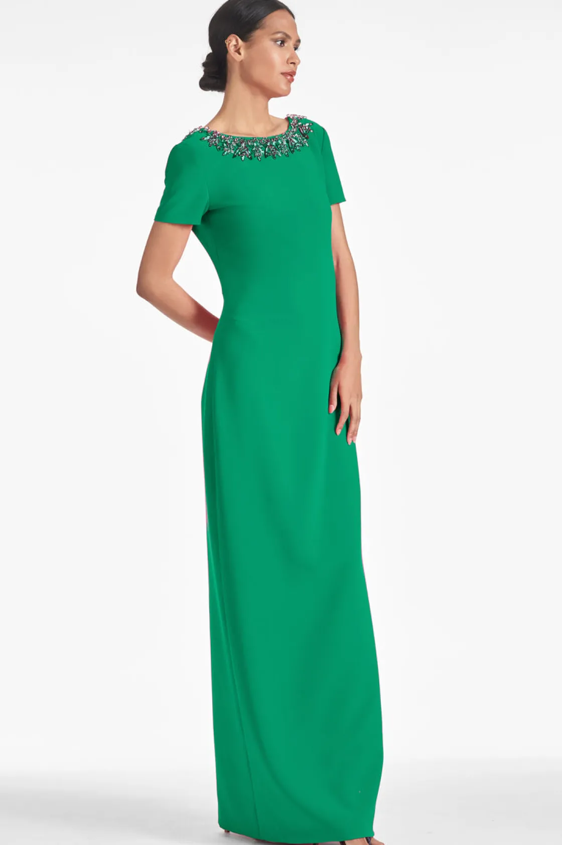 Sachin & Babi Shiloh Gown - Cadmium Green Store