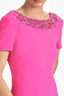 Sachin & Babi Shiloh Gown - Electric Pink Flash Sale