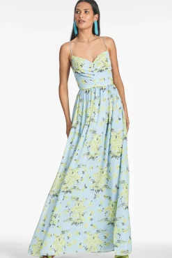 Sachin & Babi Sienna Gown - Sky Citrine Floral Online