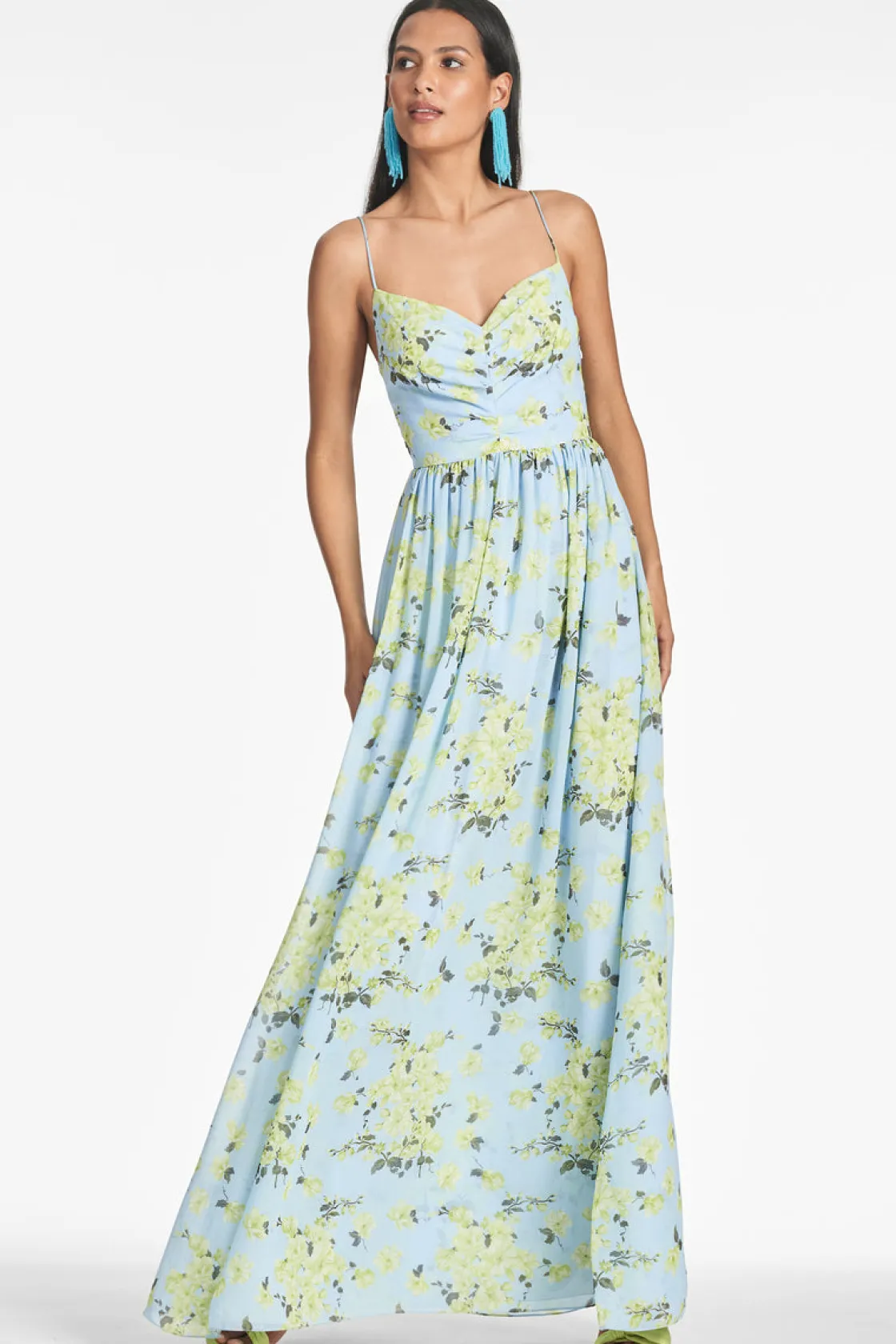 Sachin & Babi Sienna Gown - Sky Citrine Floral Online