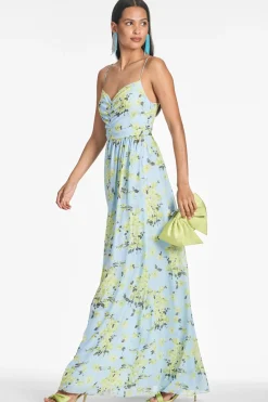 Sachin & Babi Sienna Gown - Sky Citrine Floral Online