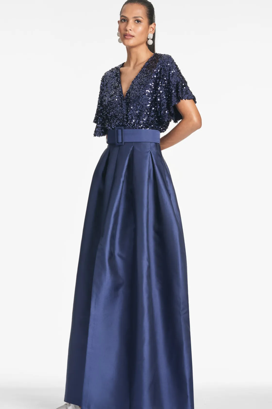 Sachin & Babi Simone Gown - Night Sky Sale