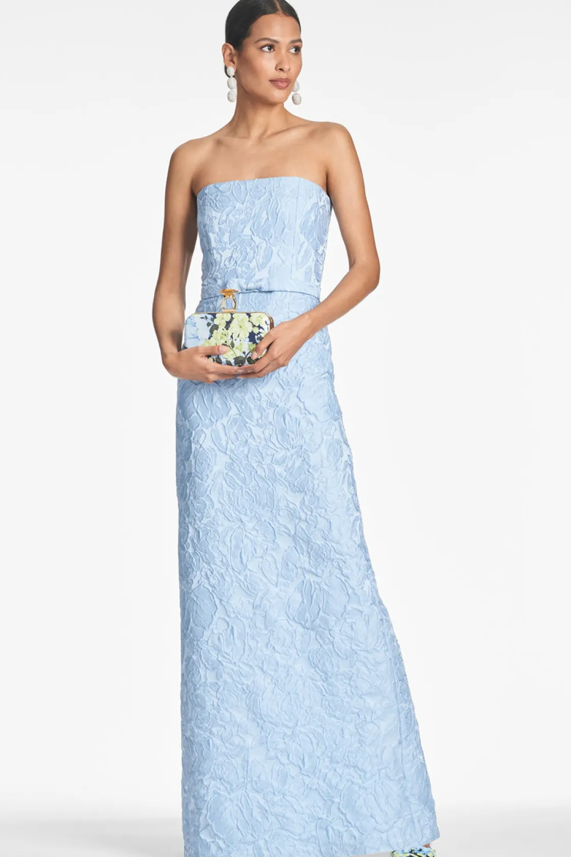 Sachin & Babi Sophia Gown - Ice Blue Outlet