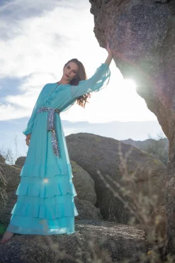 Sachin & Babi Venus Gown - Blue Topaz Best Sale