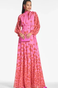 Sachin & Babi Vera Gown - Rose/Vermillion Rose/Vermillion Flash Sale