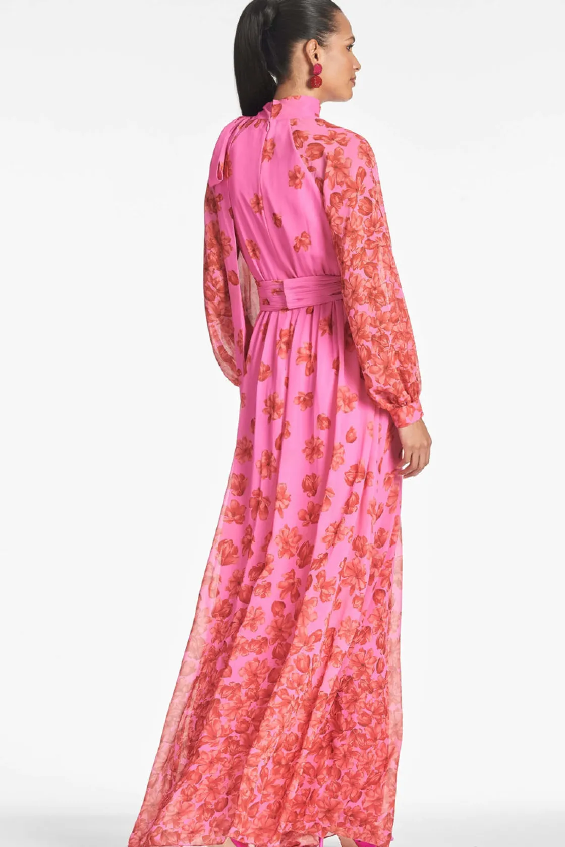 Sachin & Babi Vera Gown - Rose/Vermillion Rose/Vermillion Flash Sale