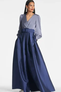 Sachin & Babi Zoe Gown - Cool Grey/Night Sky Smokey Slate/Night Sky Cheap