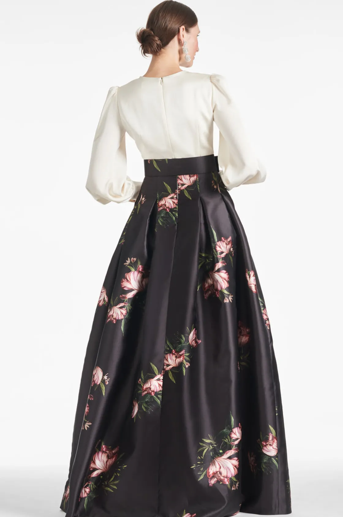 Sachin & Babi Zoe Gown - Ivory/Noir Blossom Ivory/Noir Blossom Flash Sale