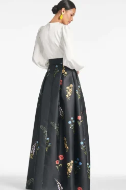 Sachin & Babi Zoe Gown - Off White/Noir Bouquet Off White/Noir Bouquet Online