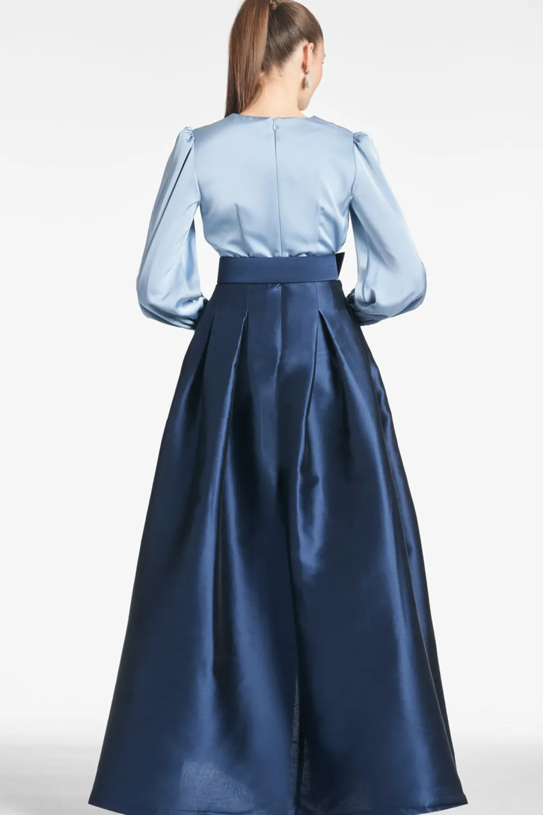 Sachin & Babi Zoe Gown - Slate/Navy Slate & Navy Sale